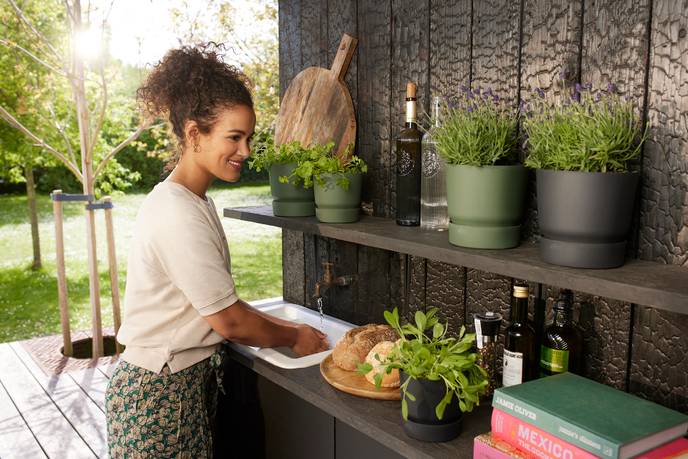 greenville round 14cm leaf green